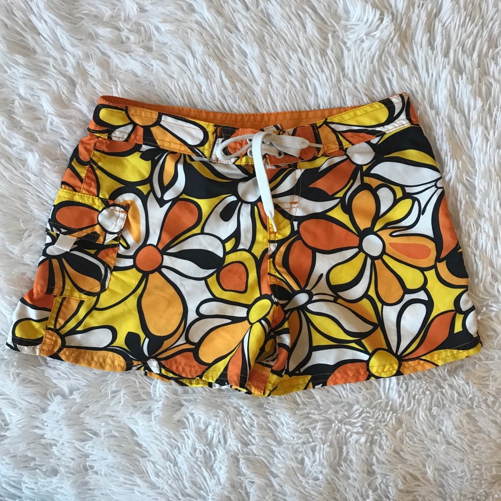 NWOT Flower Swim Shorts